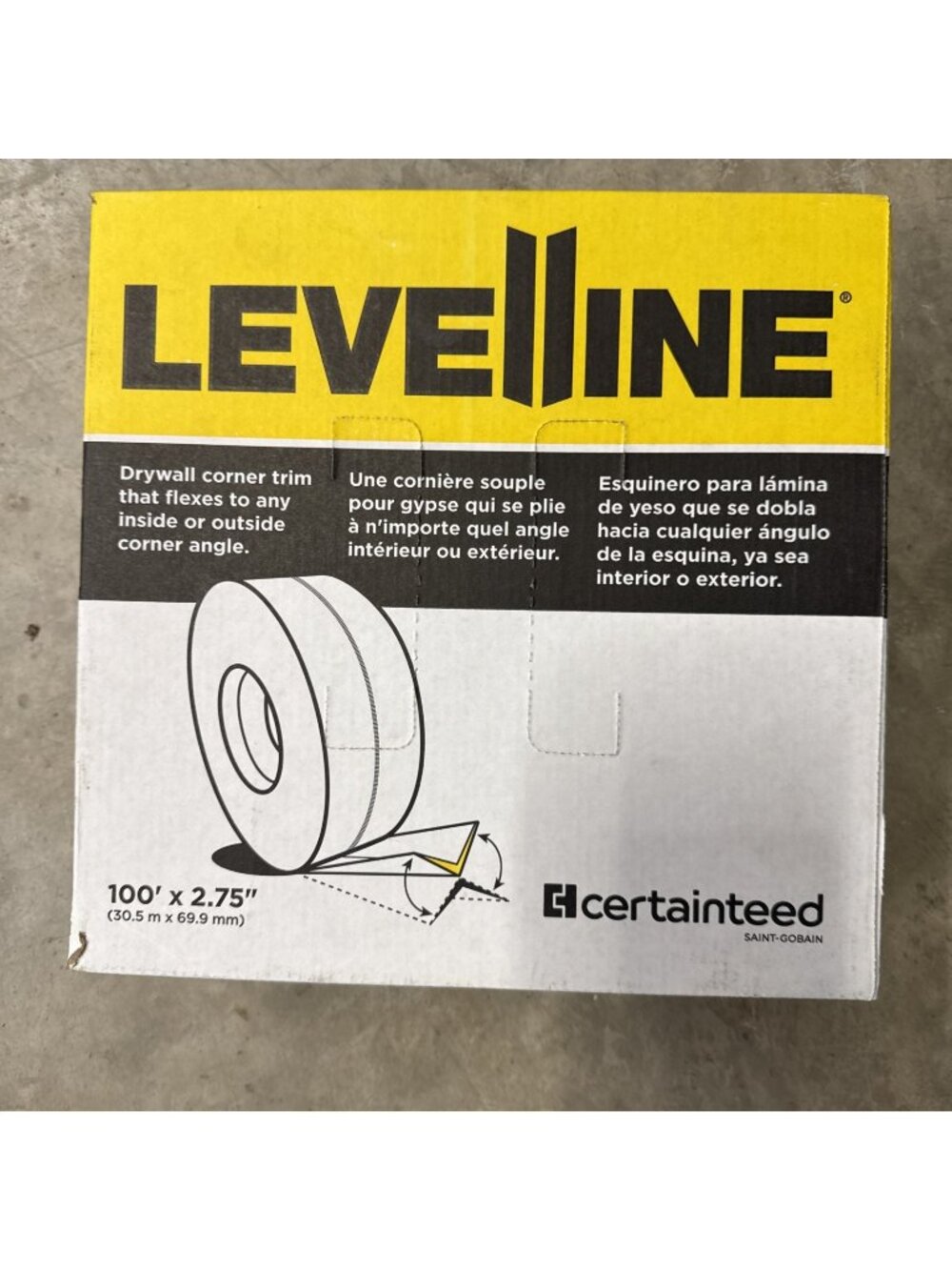Levelline Certainteed Drywall Corner Tape 2.75”x100’